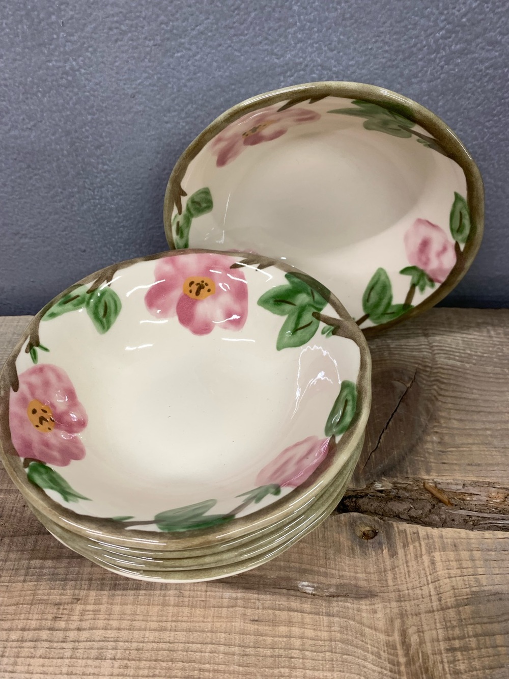 Vintage Franciscan Desert Rose 6" Dessert Bowls